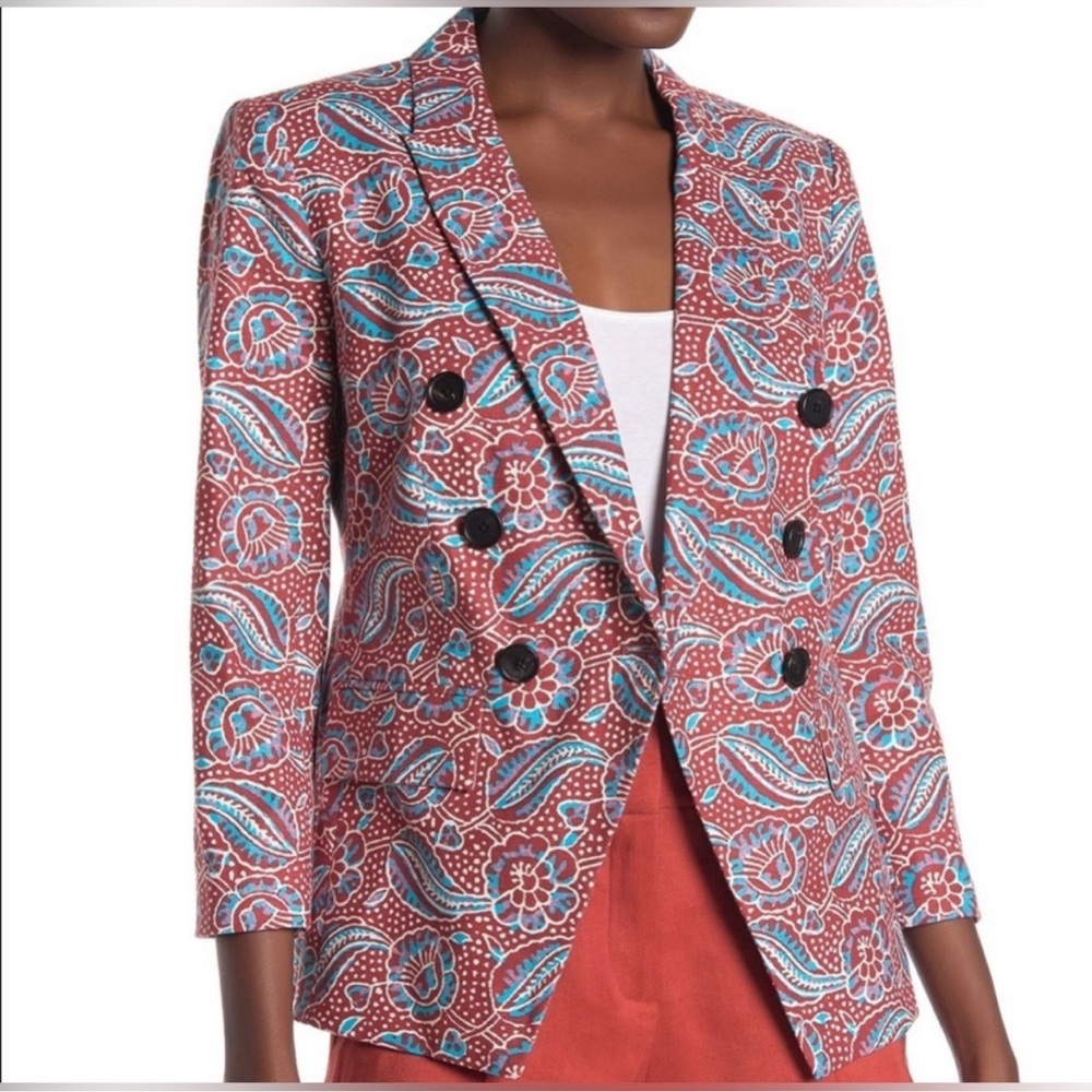 Veronica Beard size 8 empire Dickey jacket EUC Fun colors! Add jeans and a tee!